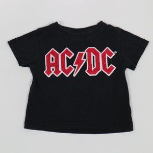 Toddler AC/DC  T-Shirt Unisex 2T Black Rock Musik